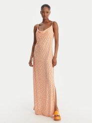 Roxy Sukienka letnia Semi Tropic ERJWD03912 Pomarańczowy Regular Fit. Brązowe sukienki damskie Roxy, na lato, m, bez wzorów, z wiskozy, bez kołnierzyka, bez ramiączek. Za 299.99 zł.