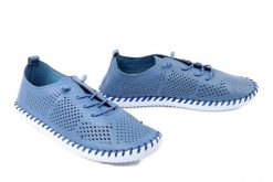 ARTIKER RELAKS 56C1482 niebieski, półbuty damskie. Niebieskie półbuty damskie Artiker Relaks, na lato, bez wzorów, ze skóry, bez obcasa, bez zapięcia. Za 189.90 zł.