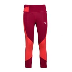 Legginsy damskie DIADORA L. 6/8 TIGHTS. Czerwone legginsy damskie Diadora, bez wzorów. Za 49.99 zł.