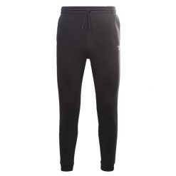 Spodnie treningowe męskie Reebok Left Leg Jogger. Czarne spodnie sportowe męskie Reebok, m, bez wzorów, z dresówki, na fitness i siłownię. Za 179.00 zł.