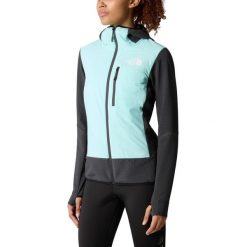 Kurtka przejściowa damska The North Face Dawn Turn Hybrid Ventrix Midlayer. Niebieskie kurtki sportowe damskie The North Face, na zimę, l, bez wzorów, ze skóry, bez ramiączek, bez kaptura, narciarskie. W wyprzedaży za 677.15 zł.