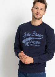 Bluza (2 szt.). Niebieskie bluzy męskie bonprix, l, bez wzorów, bez ramiączek, bez kaptura. Za 159.99 zł.