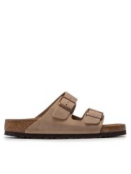 Birkenstock Klapki Arizona Bs 0552811 Szary. Brązowe klapki męskie Birkenstock, bez wzorów, z nubiku, bez zapięcia. Za 449.00 zł.