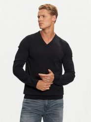 Hugo Sweter San Vredo-M 50474172 Granatowy Slim Fit. Niebieskie swetry męskie Hugo, m, bez wzorów, z wełny, bez kołnierzyka, bez ramiączek. Za 549.99 zł.