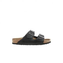 Klapki męskie Birkenstock Arizona. Czarne klapki męskie Birkenstock, bez wzorów, z materiału, bez zapięcia. Za 429.00 zł.