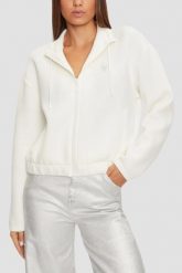 GUESS Beżowa bluza damska Cecilia, Rozmiar M. Brązowe bluzy damskie Guess, m, z aplikacjami, bez ramiączek, bez kaptura. W wyprzedaży za 302.99 zł.