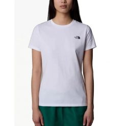 The North Face Koszulka S/S Simple Dome Nf0A87Nhfn4. Białe koszulki sportowe damskie The North Face, s, bez wzorów, bez ramiączek. Za 97.99 zł.
