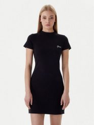 Guess Sukienka codzienna V6RK06 K8RT2 Czarny Slim Fit. Czarne sukienki damskie Guess, na co dzień, m, z aplikacjami, z wiskozy, bez kołnierzyka, bez ramiączek, proste. Za 299.99 zł.