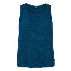 Damski tank top Protest Fields. Niebieskie topy damskie Protest, bez wzorów, bez kołnierzyka, bez ramiączek. Za 141.35 zł.