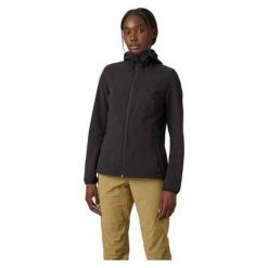Damska kurtka wodoodporna Helly Hansen Cascade Shield. Czarne kurtki sportowe damskie Helly Hansen, bez wzorów, bez ramiączek, bez kaptura, trekkingowe. Za 428.99 zł.