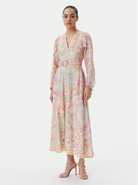 Hale Bob Sukienka letnia 4ZCA612M Kolorowy Regular Fit. Sukienki damskie Hale bob, na lato, m, bez wzorów, ze lnu, bez kołnierzyka, bez ramiączek. Za 1,749.00 zł.