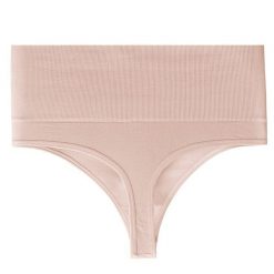 Stringi modelujące z wysokim stanem elastyczne na co dzień Maiu. Czarne majtki damskie Intica, z tkaniny. W wyprzedaży za 59.00 zł.