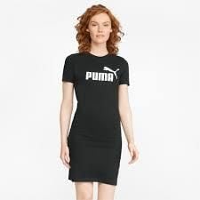 Sukienka damska Puma Essential. Czarne sukienki damskie Puma, xs, bez wzorów, sportowe, bez kołnierzyka, bez ramiączek, sportowe. W wyprzedaży za 156.95 zł.