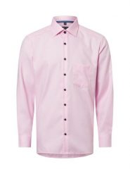 Andrew James koszula biznesowa - non-iron Mężczyźni Regular Fit Bawełna różowy, 46. Czerwone koszule męskie Andrew James, m, bez wzorów, z bawełny, biznesowe, bez kołnierzyka, bez ramiączek. Za 149.95 zł.