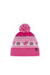 Czapka narciarska RetroSki Pompon SA. Białe czapki damskie Eisbar, na zimę, bez wzorów, z dzianiny, klasyczne. Za 249.99 zł.