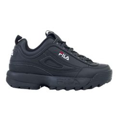Damskie Buty Sportowe Disruptor Low. Czarne obuwie sportowe damskie Fila, na zimę, bez wzorów, bez zapięcia. Za 484.99 zł.