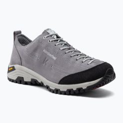 Buty trekkingowe Kimberfeel Chogori 2. Brązowe obuwie trekkingowe damskie Kimberfeel, ze skóry, przed kostkę, bez zapięcia. Za 389.99 zł.