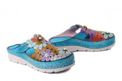 LAURA VITA 0007644 Dorry 22 bleu, klapki damskie. Niebieskie klapki damskie Laura Vita, na lato, bez wzorów, ze skóry, bez obcasa, bez zapięcia. Za 359.90 zł.