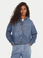 Roxy Koszula jeansowa Another Reflect ERJWT03704 Niebieski Regular Fit. Niebieskie koszule damskie Roxy, s, bez wzorów, z bawełny, bez kołnierzyka, bez ramiączek. Za 269.99 zł.