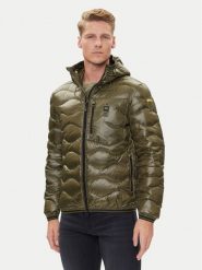 Blauer Kurtka puchowa 25WBLUC03074006355 Zielony Regular Fit. Zielone kurtki męskie Blauer, l, bez wzorów, z puchu, bez kaptura. Za 1,789.00 zł.