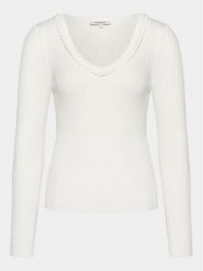 Morgan Sweter 241-MCORDE Écru Slim Fit. Swetry nierozpinane damskie Morgan, xl, bez wzorów, z wiskozy, bez kołnierzyka, bez ramiączek. Za 149.99 zł.