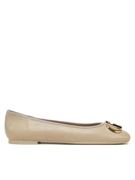 Liu Jo Baleriny Dafne 04 SA5033 PX460 Beżowy. Brązowe balerinki damskie Liu Jo, bez wzorów, ze skóry, bez obcasa, bez zapięcia. Za 289.99 zł.