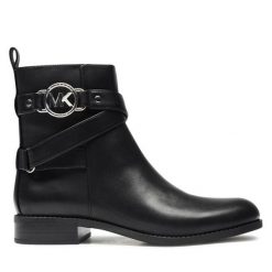 Botki MICHAEL Michael Kors. Czarne botki damskie MICHAEL Michael Kors, bez wzorów, bez obcasa, na płaskiej podeszwie, bez zapięcia. Za 1,409.00 zł.