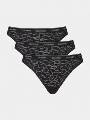 Calvin Klein Underwear Komplet 3 par fig klasycznych 000QD5069E Czarny. Czarne majtki damskie Calvin Klein Underwear, z syntetyku. Za 129.99 zł.
