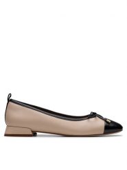 Clarks Baleriny Ubree15 Poppy 26181329 Beżowy. Brązowe balerinki damskie Clarks, bez wzorów, ze skóry, bez obcasa, bez zapięcia. Za 309.99 zł.
