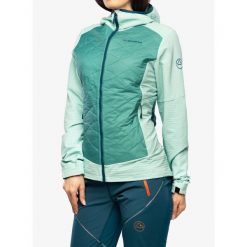 Kurtka hybrydowa damska La Sportiva Kap Hybrid Hoody. Niebieskie kurtki sportowe damskie La Sportiva, na zimę, m, bez wzorów, bez ramiączek, bez kaptura, narciarskie. Za 791.99 zł.