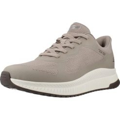 Buty SKECHERS BOBS SQUAD 4 Brązowy. Białe buty sportowe męskie Skechers, bez wzorów, z bawełny, bez zapięcia. Za 315.99 zł.