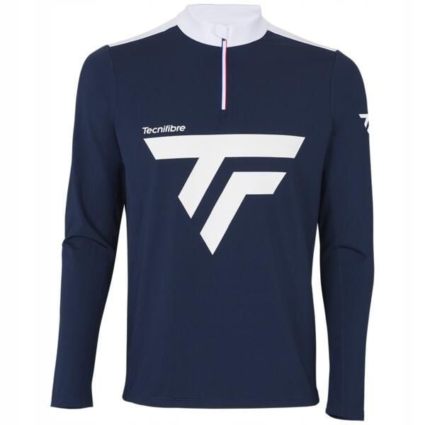Bluza tenisowa męska Tecnifibre Thermo Sweater. Niebieskie bluzy męskie TECNIFIBRE, m, bez wzorów, sportowe, bez ramiączek, bez kaptura. W wyprzedaży za 189.00 zł.