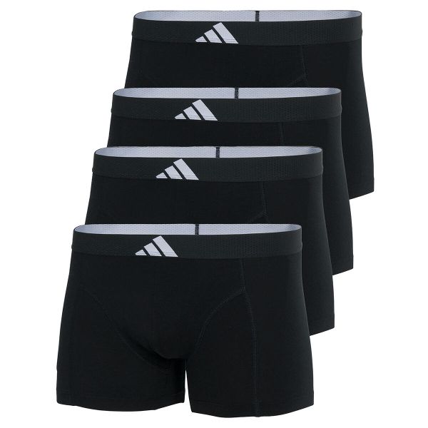Bokserki Active Flex Cotton Body 4 pak. Czarne bokserki męskie Adidas, bez wzorów, z bawełny. Za 259.00 zł.