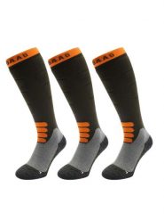 Skarpety narciarskie - wełna merino Pro - 3 pary - oliwkowo-zielone. Zielone skarpetki damskie POEDERBAAS, bez wzorów, z elastanu. Za 329.62 zł.