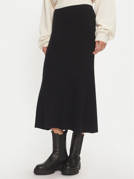 Calvin Klein Spódnica midi K20K207688 Czarny Regular Fit. Czarne spódnice damskie Calvin Klein, xs, bez wzorów, z wełny, midi. Za 439.99 zł.