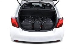 Torby Do Bagażnika Toyota Yaris 2011-2020 3Szt Kjust. Czarne torby podróżne damskie KJUST, bez wzorów, z kauczuku. Za 921.00 zł.