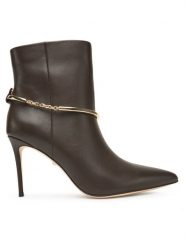 Marciano Guess Botki 5BGZ44 7324A Brązowy. Brązowe botki damskie Marciano Guess, z aplikacjami, ze skóry, bez obcasa, na szpilce, bez zapięcia. Za 1,319.00 zł.
