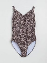 Jednoczęściowy strój kąpielowy w panterkę Plus size - wielobarwny. Stroje kąpielowe damskie Sinsay, l, bez wzorów. Za 69.99 zł.