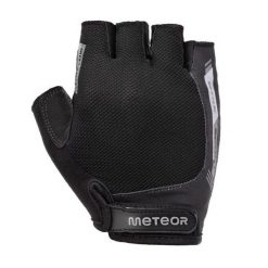 Rękawiczki Rowerowe Unisex Dla Dorosłych MX52. Czarne rękawiczki męskie Meteor, bez wzorów. Za 90.99 zł.