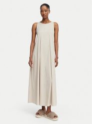 Max Mara Beachwear Sukienka codzienna 2616221039650 Beżowy Regular Fit. Brązowe sukienki damskie Max Mara Beachwear, na co dzień, bez wzorów, z bawełny, bez kołnierzyka, bez ramiączek, proste. Za 1,429.00 zł.