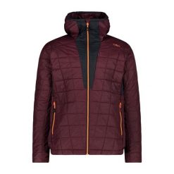 Kurtka z kapturem CMP Unlimitech. Brązowe kurtki męskie CMP, bez wzorów, z puchu, sportowe, z kapturem. W wyprzedaży za 451.00 zł.