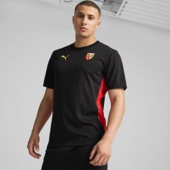 Koszulka treningowa do piłki nożnej Puma RC Lens 24/25. Bluzki damskie Puma, l, bez wzorów, ze lnu, sportowe, bez kołnierzyka, bez ramiączek. Za 239.99 zł.
