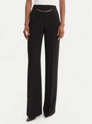 Marciano Guess Spodnie materiałowe 5YGB01 7357A Czarny Regular Fit. Czarne spodnie materiałowe damskie Marciano Guess, z aplikacjami, z materiału. Za 459.99 zł.
