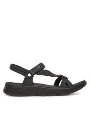 Skechers Sandały Go Walk Flex Sandal-Sublime 141451/BBK Czarny. Czarne sandały damskie Skechers, bez wzorów, z materiału, bez obcasa, na płaskiej podeszwie, bez zapięcia. Za 189.99 zł.