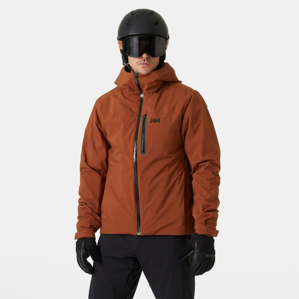 Kurtka narciarska 3 w 1 Helly Hansen Swift. Brązowe kurtki sportowe męskie Helly Hansen, na zimę, m, bez wzorów, bez kaptura, narciarskie, primaloft. Za 1,497.50 zł.