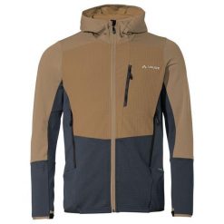 Polar VAUDE Monviso Grid. Brązowe bluzy sportowe męskie Vaude, na zimę, m, bez wzorów, z polaru, bez kaptura, narciarskie. W wyprzedaży za 495.05 zł.