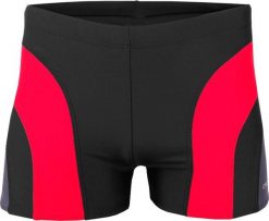Crowell Kąpielówki męskie Crowell Sykes kol.01 czarno-czerwono-szare 3XL. Czarne kąpielówki męskie Crowell, m, bez wzorów. Za 59.85 zł.