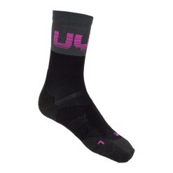 Skarpety UYN Light Lady Socks Black Grey Rose Violet. Czarne skarpetki damskie UYN, bez wzorów. W wyprzedaży za 49.00 zł.