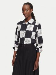 KARL LAGERFELD Bluzka B3W11017 Kolorowy Regular Fit. Bluzki damskie KARL LAGERFELD, bez wzorów, z wiskozy, bez kołnierzyka, bez ramiączek. Za 779.99 zł.