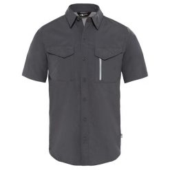 Koszula turystyczna męska The North Face M Sequoia. Szare koszule męskie TNF, m, bez wzorów, casualowe, bez kołnierzyka, bez ramiączek. Za 195.00 zł.
